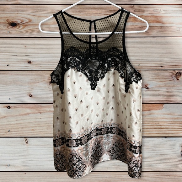 Maurices Tops - Maurices Floral Lace Dressy Tank Cami Blouse Shirt Womens Medium